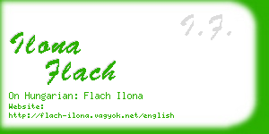 ilona flach business card